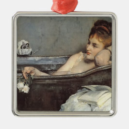 Elegant Kvinnor i Bath (av Alfred Stevens) Julgransprydnad Metall