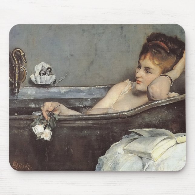 Elegant Kvinnor i Bath (av Alfred Stevens) Musmatta (Framsidan)