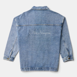 Elegant Kvinnor i Denim Jacka