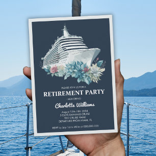 Elegant Kvinnor Pension Party Cruise Frakt Inbjudningar