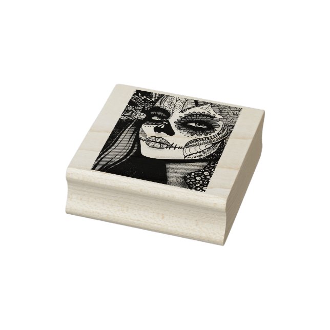 Elegant La Catrina Día de los Muertos Stämpel (Stämpel)