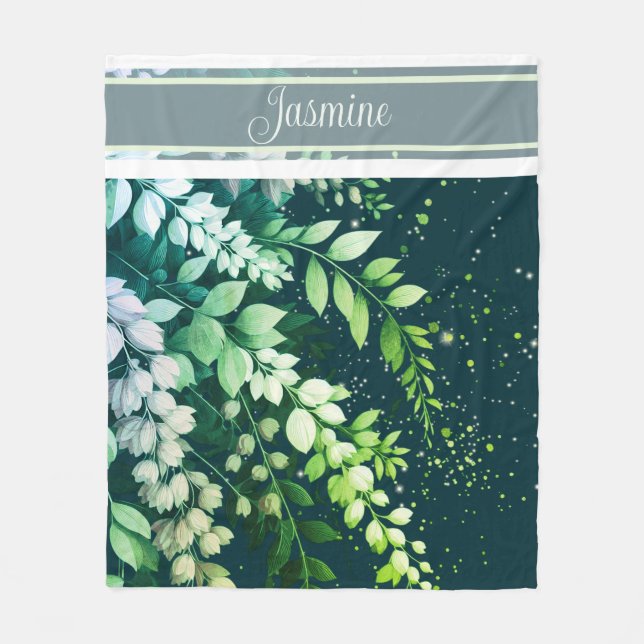 Elegant Laburnum Cascade Fleecefilt (Framsidan)