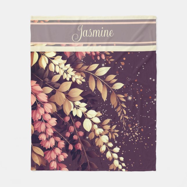 Elegant Laburnum Cascade Fleecefilt (Framsidan)