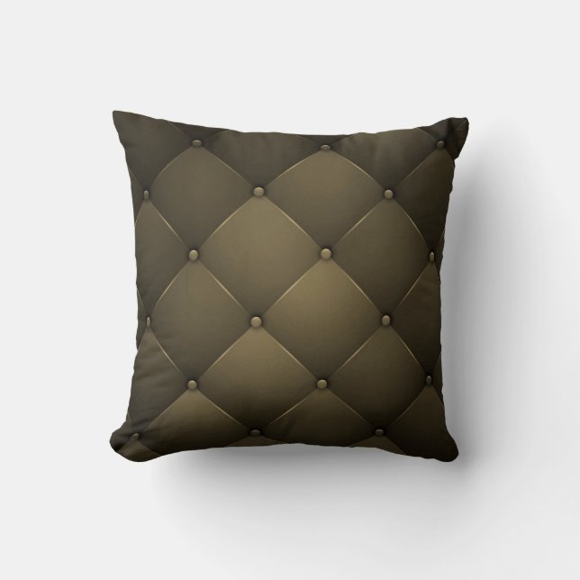 Elegant Läder Kudde (Framsida)