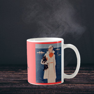 Elegant Lady Älskar Min Scotty Dog Mug Kaffemugg