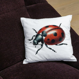 Elegant Ladybug Ladybird Nature Inspired Art Kudde