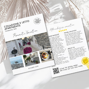 Elegant Lägg till din Logotyp Photo Grid QR-kodkam Flygblad