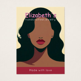 Elegant lägga till logotyp Earring Visning Card Visitkort