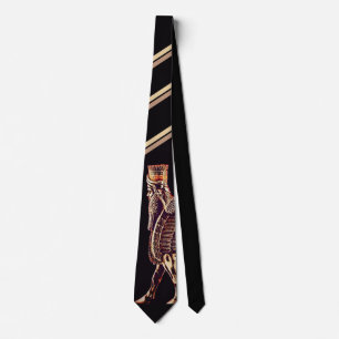 Elegant Lamassu Design Neck Tie Slips