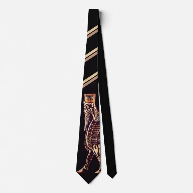 Elegant Lamassu Design Neck Tie Slips (Framsida)