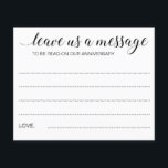 Elegant Lämna oss ett meddelande Bröllopstips<br><div class="desc">Dessa vackra bröllops-"lämna ett meddelande till oss"-rådgivare i pappersform kommer att bli ett perfekt komplement till gästboksbordet. Ni kommer att få alla gäster att prata om sina bästa råd till det nygifta paret. Del av Alejandra-kollektionen.</div>