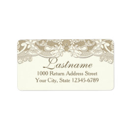 Elegant Land Blommigt och efterbelysning Adressetikett