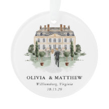 Elegant Land Manor Bröllop Photo Keepsak