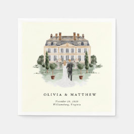 Elegant Land Manor | Ranch-Landsbyggsbröllop Pappersservett