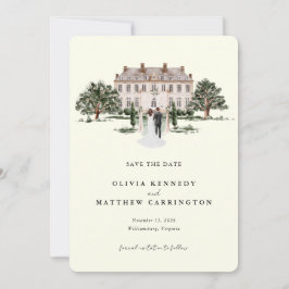 Elegant Land Manor | Ranch Photo Spara datum Inbjudningar