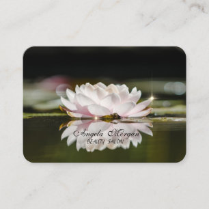 Elegant Landskap Lotus Blomma Visitkort