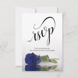 Elegant Långsiktig marin blå Ro Bröllop OSA Kort