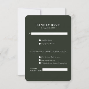 Elegant lantgods Ranch RSVP-kort OSA Kort
