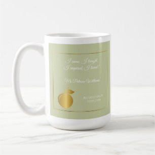 Elegant Lärare Golden Pastel Pension Party Kaffemugg