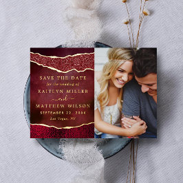 Elegant Las Vegas Bröllop-fotot sparar datumet i v