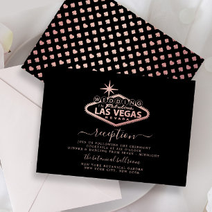 Elegant Las Vegas Bröllopsmottagning Tilläggskort