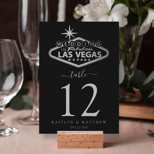 Elegant Las Vegas Destination Wedding Bordsnummer (Skapare uppladdad)