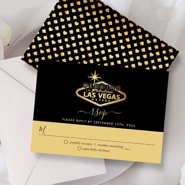 Elegant Las Vegas Destination Wedding OSA Kort (Skapare uppladdad)
