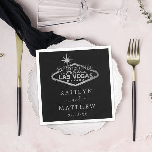 Elegant Las Vegas Destination Wedding Pappersservett
