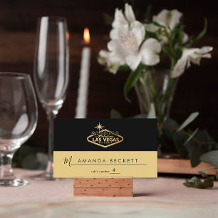 Elegant Las Vegas Destination Wedding Placeringskort