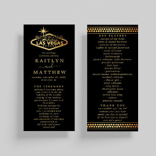 Elegant Las Vegas Destination Wedding Program