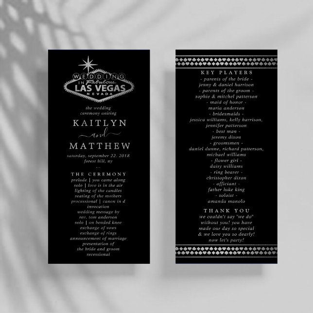 Elegant Las Vegas Destination Wedding Program (Skapare uppladdad)