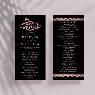 Elegant Las Vegas Destination Wedding Program