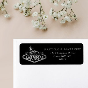 Elegant Las Vegas Destination Wedding Returadress Etikett
