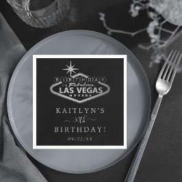 Elegant Las Vegas Födelsedagsfest Pappersservett