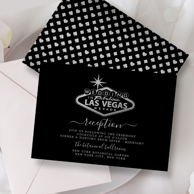 Elegant Las Vegas-mottagning av målbröllop Tilläggskort (Skapare uppladdad)