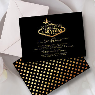 Elegant Las Vegas-mottagning av målbröllop Tilläggskort
