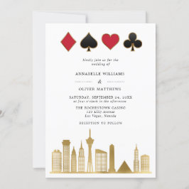 Elegant Las Vegas Photo Destination Wedding Inbjudningar