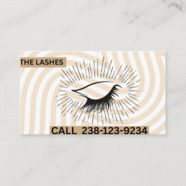 Elegant Lash Artist Business Card Visitkort
