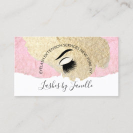 Elegant Lash Extensions Beauty Visitkort