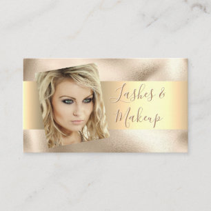 Elegant Lash & Makeup Artist, DIY Namn Guld Vs 2 Visitkort