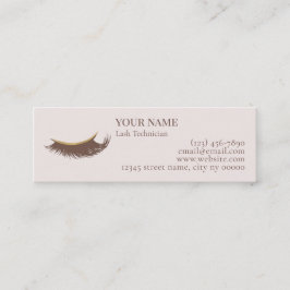 Elegant Lash Technician Thank you Card Lojalitetskort