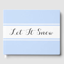 Elegant Låt det snöa mjuk blå Rand