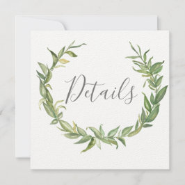 Elegant Laurel bröllopsinbjudan Inbjudningar