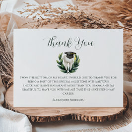 Elegant Laurel Dental Graduation Tack Kort