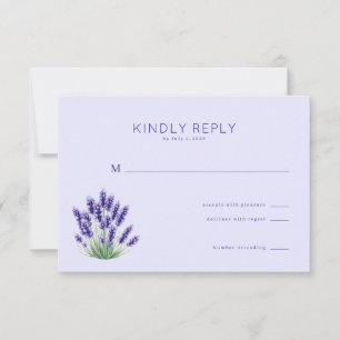Elegant Lavendel Blomma OSA Kort