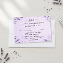 Elegant Lavendel Blommig Trädgård Bröllop