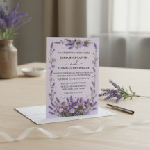 Elegant Lavendel Blommig Trädgårdsbröllop