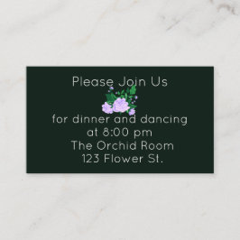 Elegant Lavendel Kamelia Mottagning Tilläggskort