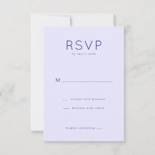 Elegant Lavendel RSVP-kort OSA Kort