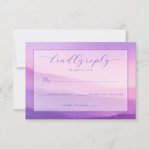Elegant Lavendel RSVP-kort OSA Kort